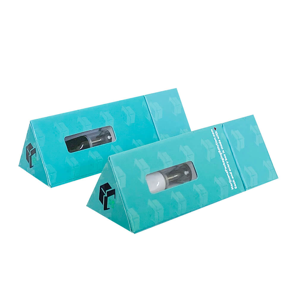 MARIJUANA PACKAGING SOLUTION Child-Resistant Triangle Cartridge Box