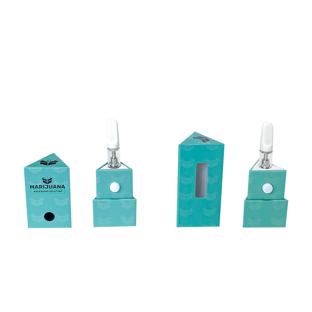 MARIJUANA PACKAGING SOLUTION Child-Resistant Triangle Cartridge Box