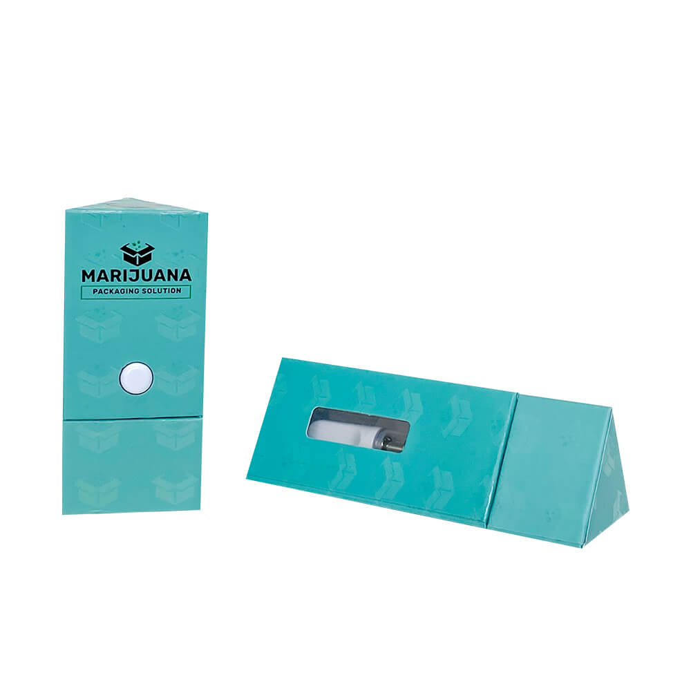 MARIJUANA PACKAGING SOLUTION Child-Resistant Triangle Cartridge Box