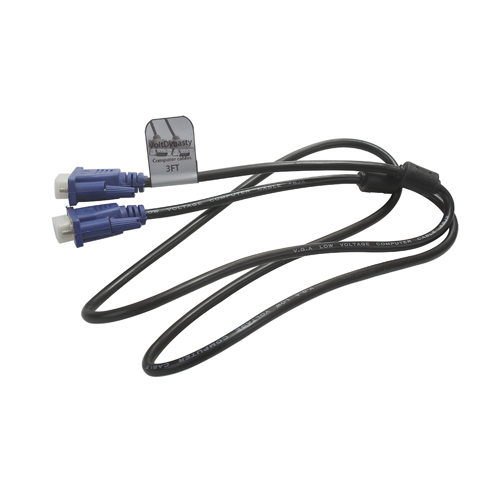 VoltDynasty Computer cable VGA cable computer monitor high-definition connection cable display screen host video data cable