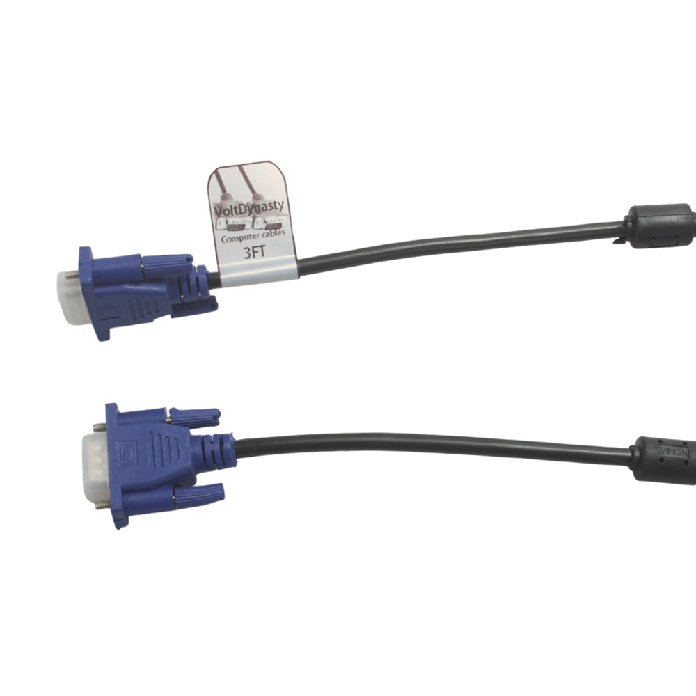 VoltDynasty Computer cable VGA cable computer monitor high-definition connection cable display screen host video data cable