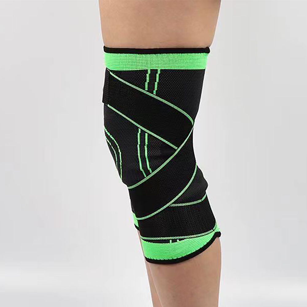 QZY Sports knee pads with knitted thin straps for running, cycling, fitness, mountaineering, anti slip knee pads