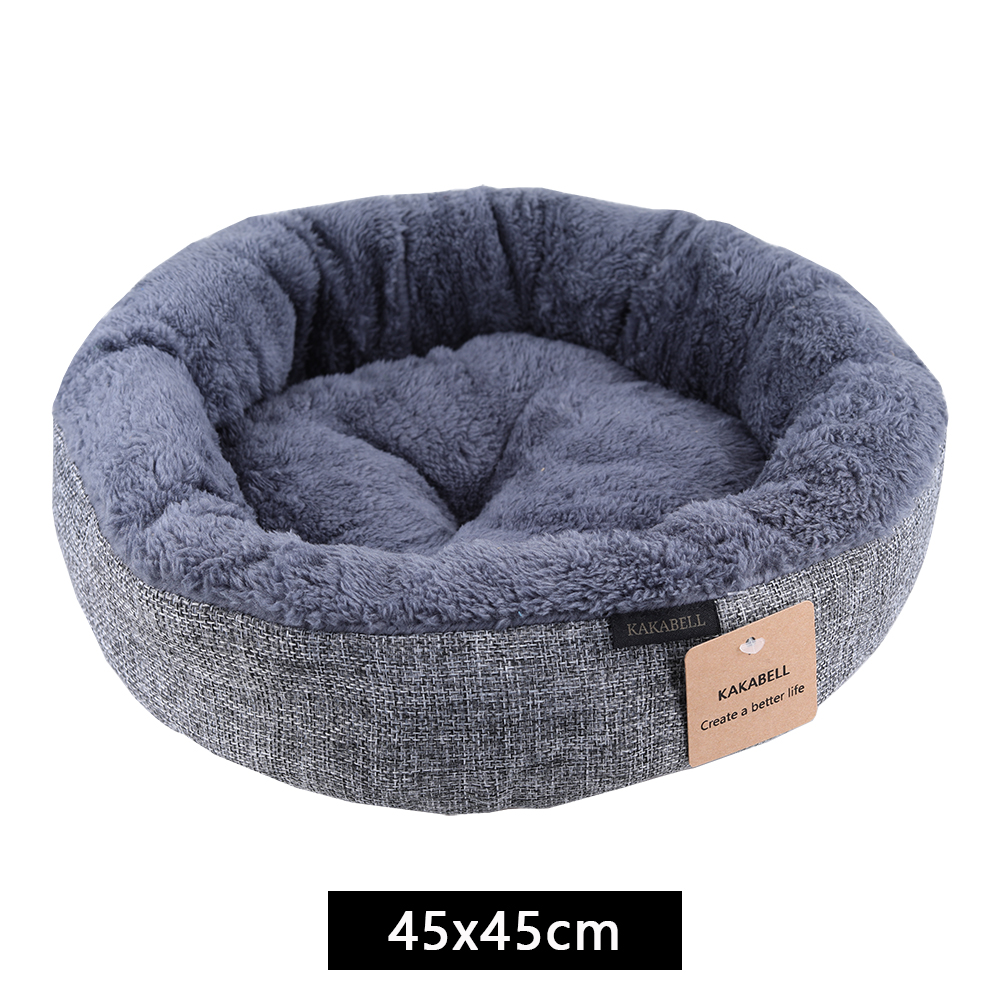 KAKABELL Dog & Cat beds,Pet Winter Warm Sleeping Bed Round Nest Warm Soft Plush beds.
