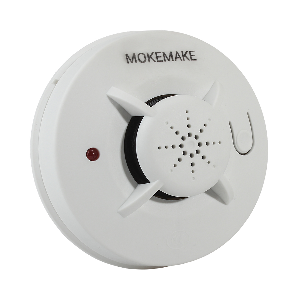 MOKEMAKE Battery Powered Smoke Alarms With Silence Button.