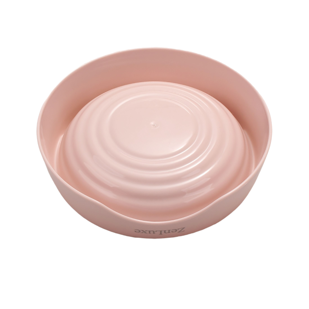 ZenLuxe Pet tableware,PP Pet Bowl with Thread,Feeding Bowl for Cats Dog