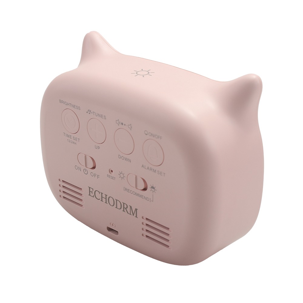 ECHODRM Alarm Clock with Night Light,Wake Alarm Clock for Kids Teens Bedrooms