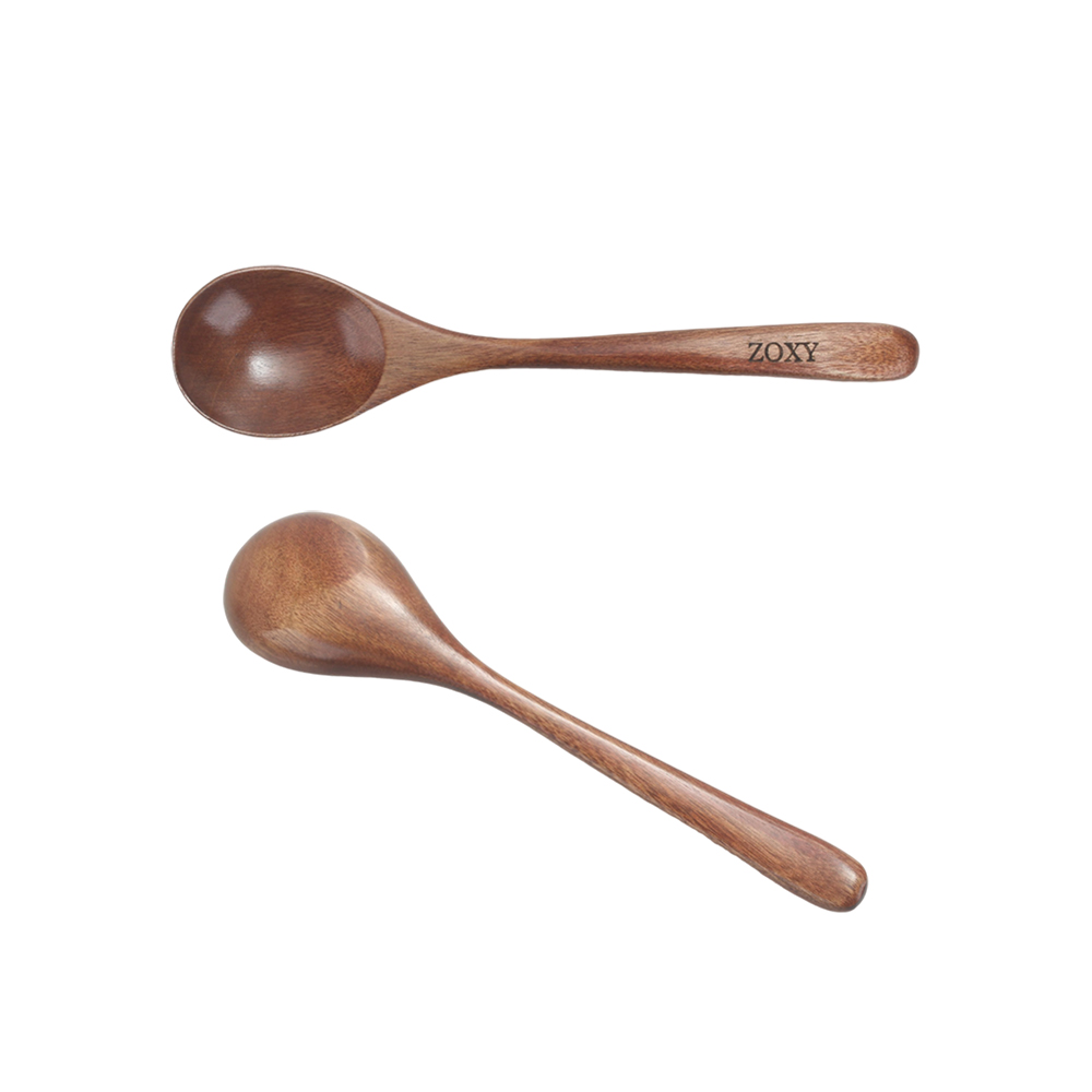 ZOXY Wooden cooking spoon, household spoon for drinking soup and eating spoon