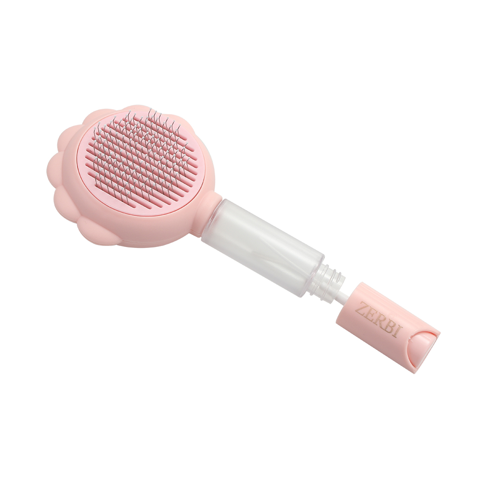 ZERBI Pet Brushes,Pet Shedding Brush for Cats Dogs,Pet Grooming Brush with Self-Cleaning Button