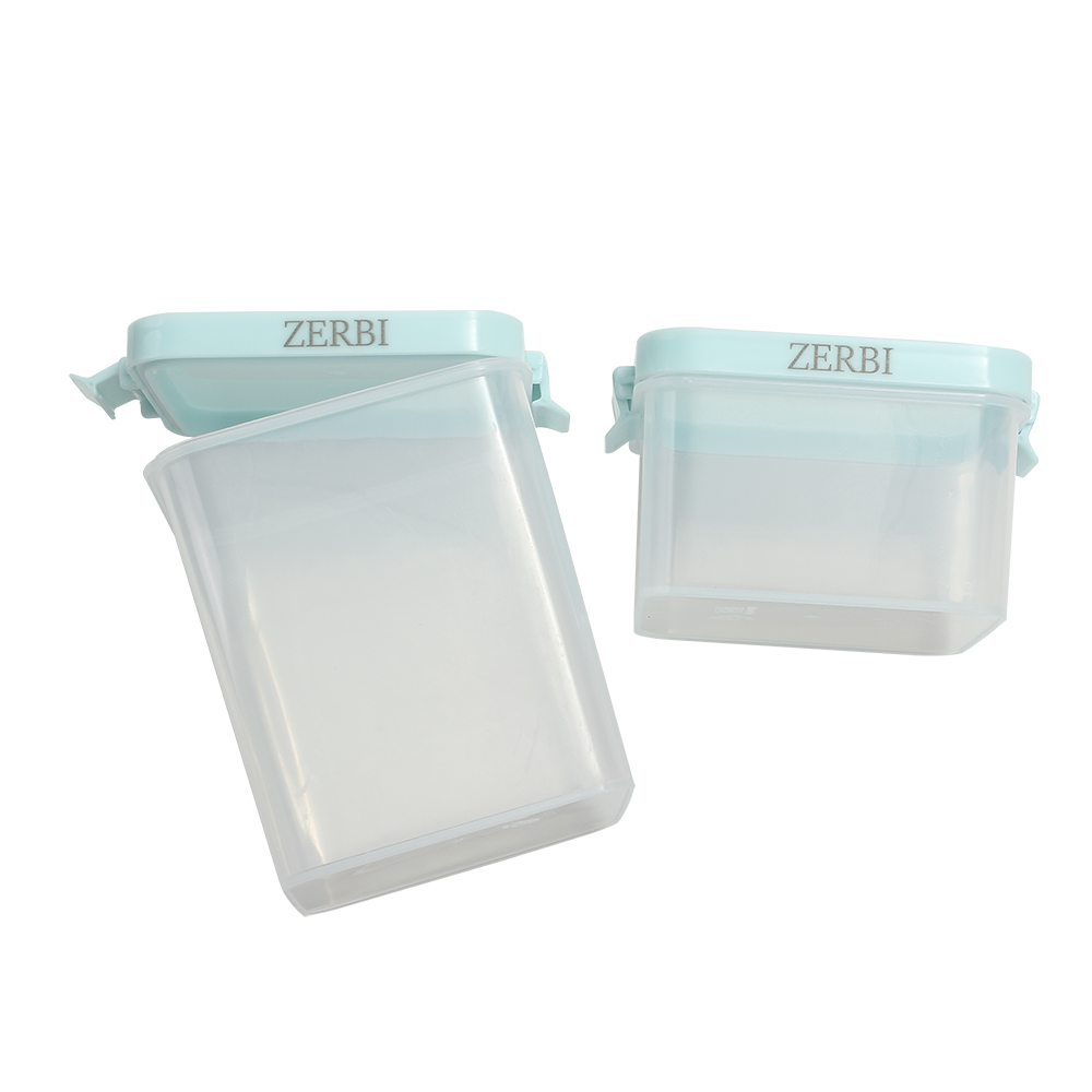 ZERBI Household or kitchen containers, 400ml/800ml capacity, food grade transparent sealed cans, snack storage boxes