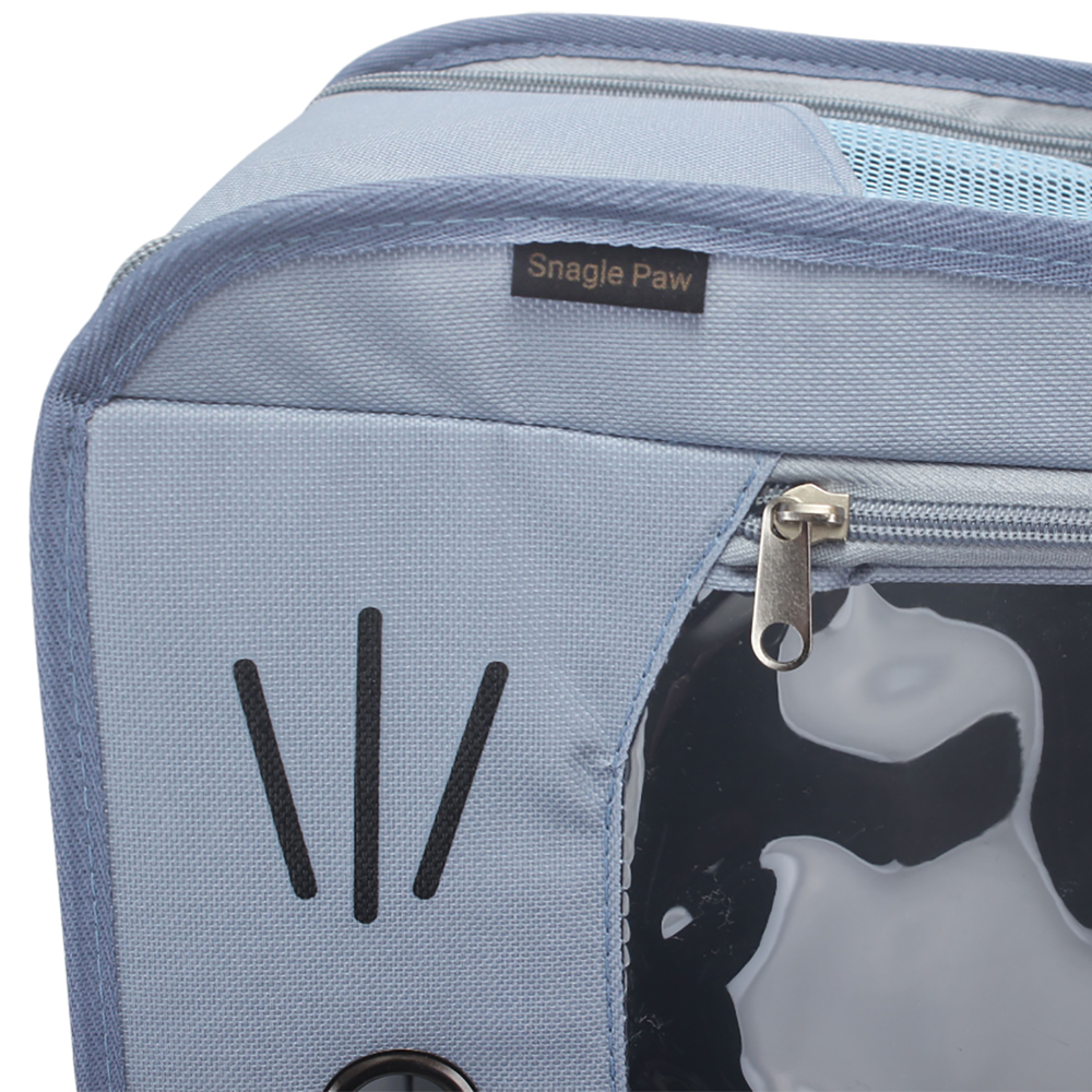 Snagle Paw Pet backpack for outdoor travel, cat backpack with anti scratch folding supplies