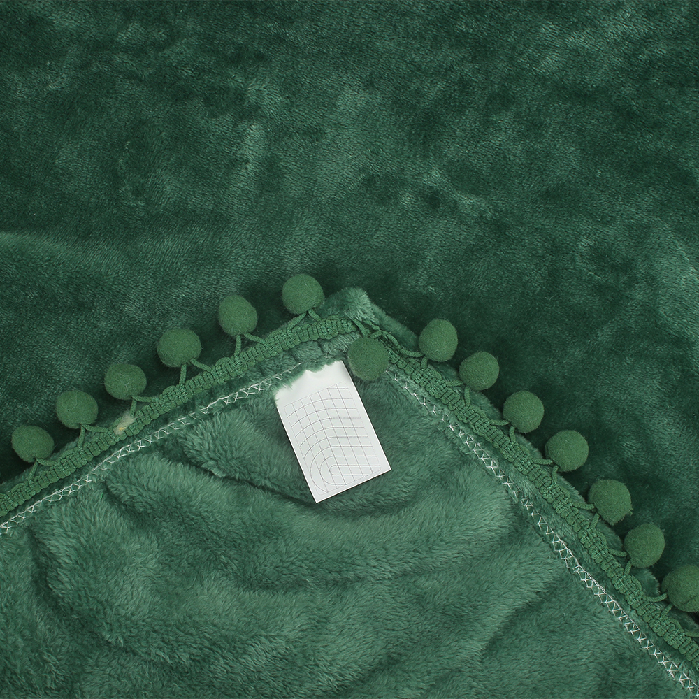 Blankets for Outdoor,Dark Green Flannel Blanket,for Indoor/Outdoor Use Camping Bbq's Beaches Everyday Blanket, 50" x 60"