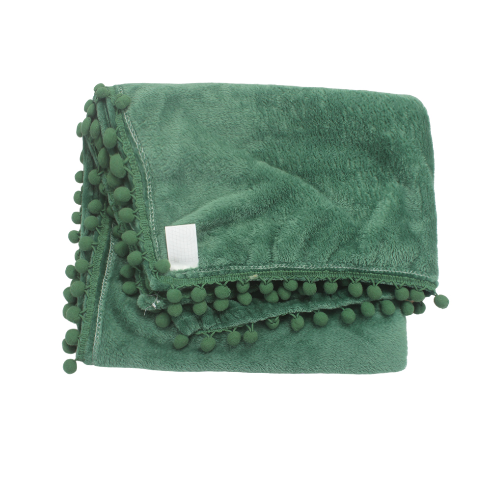 Blankets for Outdoor,Dark Green Flannel Blanket,for Indoor/Outdoor Use Camping Bbq's Beaches Everyday Blanket, 50" x 60"