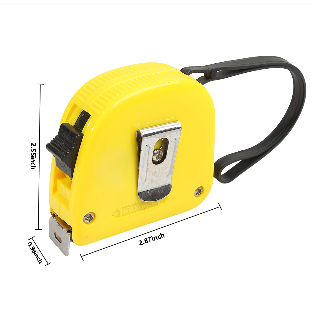 QUNIJOU Measuring rulers,16 feet Retractable Measuring rulers Power Grip Lock Metric Imperial Belt Clip Sturdy.