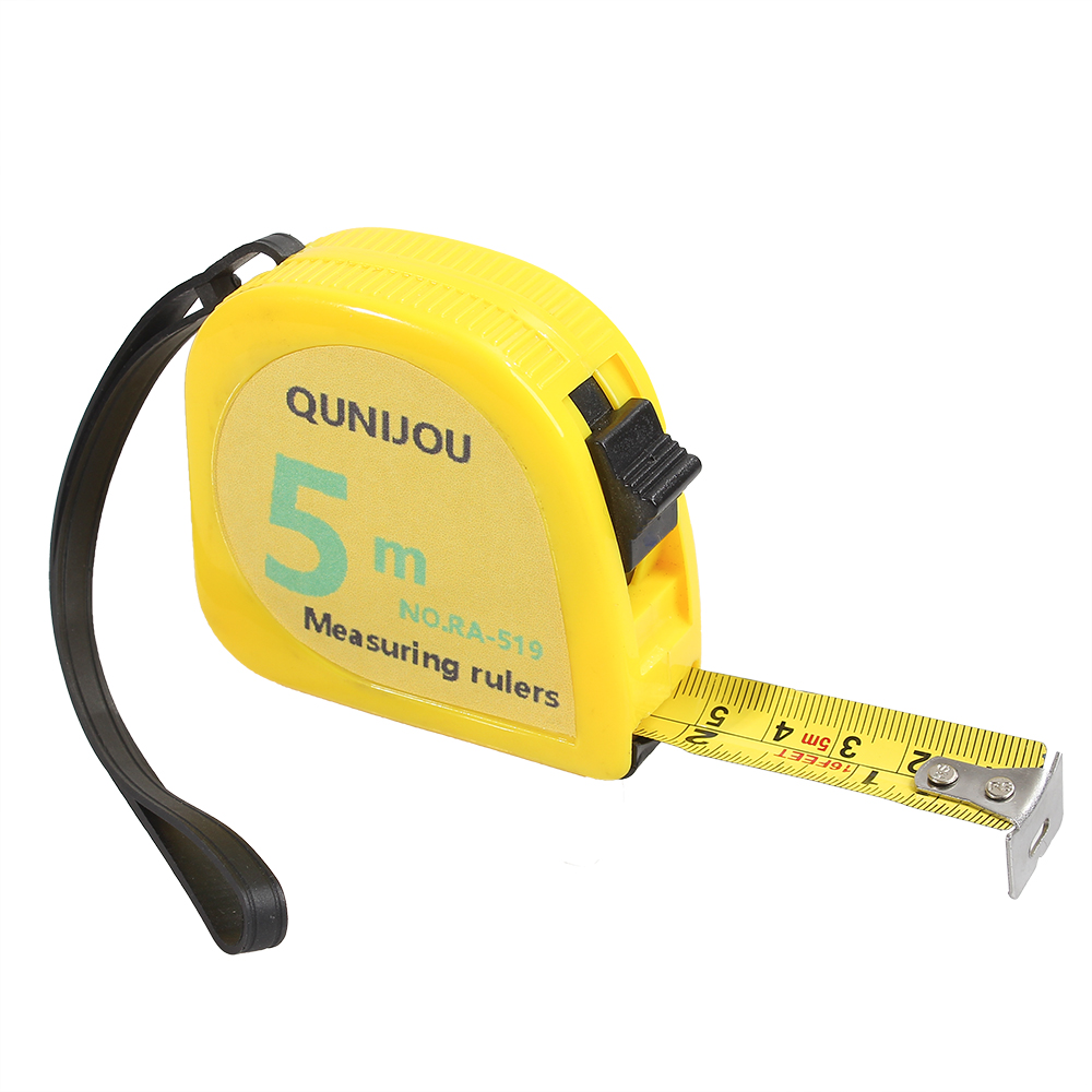 QUNIJOU Measuring rulers,16 feet Retractable Measuring rulers Power Grip Lock Metric Imperial Belt Clip Sturdy.