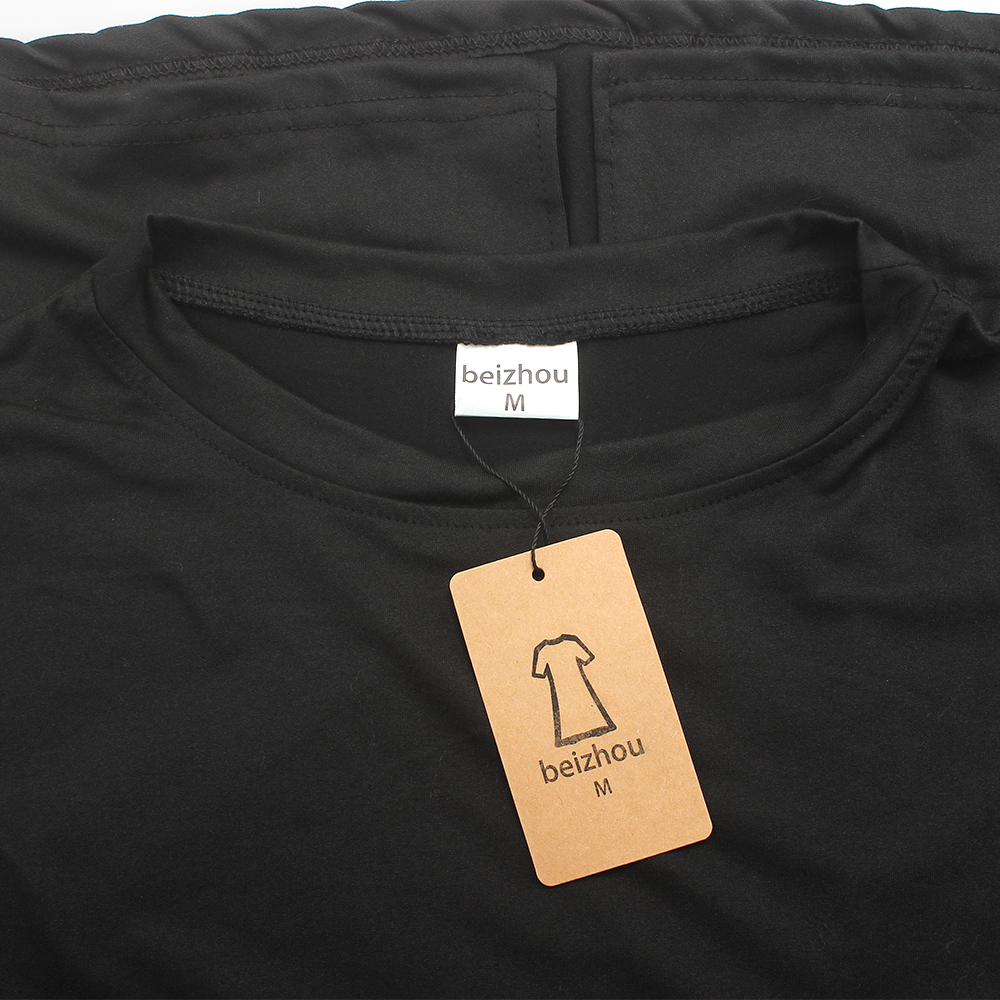 beizhou Summer dress black versatile slim fit pure cotton casual style