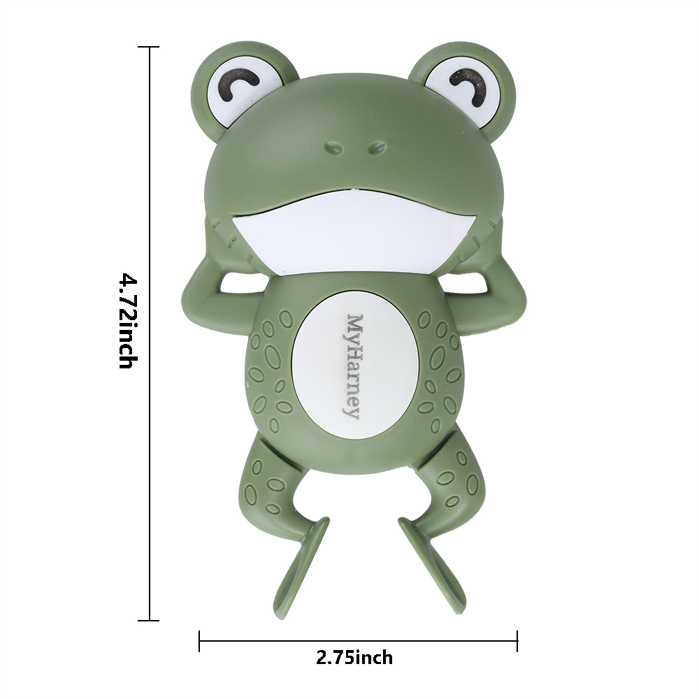 MYHARNEY swimming little frog baby wind-up toys floating frog bath funny water chain clockwork toy(2PCS)