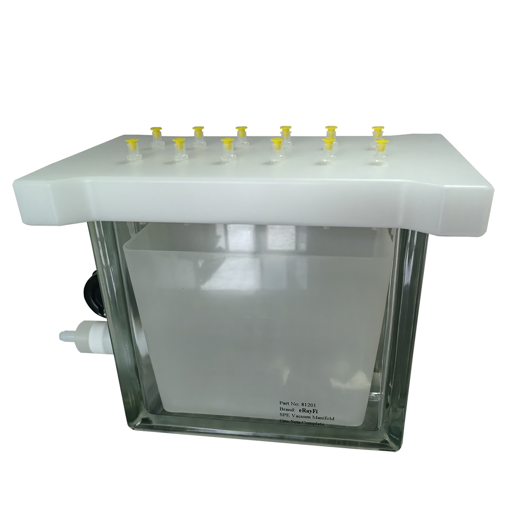 ERAYFI Lab solid phase extraction device protein pesticide residue testing food analysis 12 SPE Position Vacuum Manifold for Lab Testing