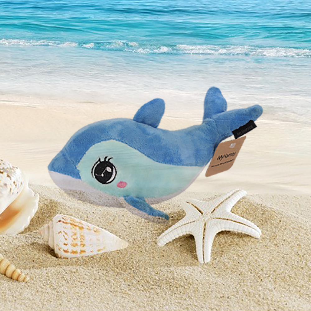 MyHarney sea animal stuffed plush dolphin toy cute big blue soft stuffed plush dolphin toy