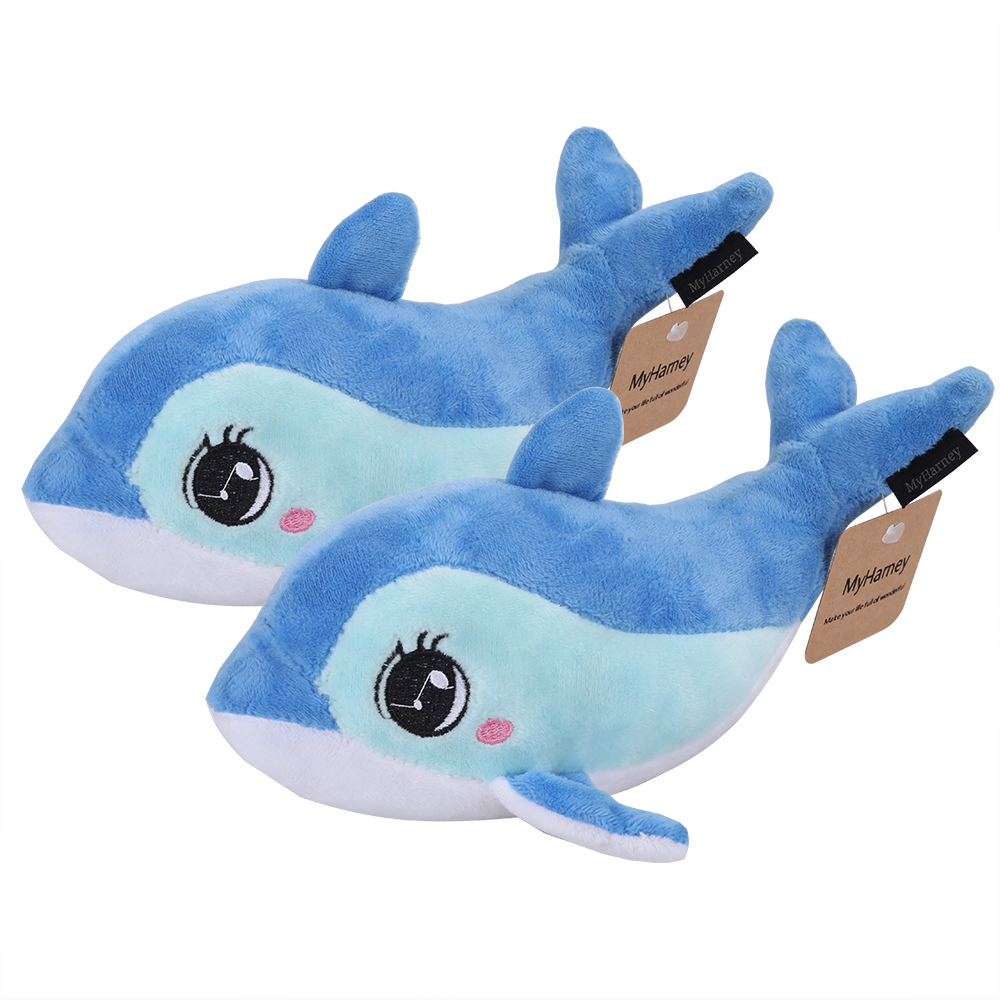 MyHarney sea animal stuffed plush dolphin toy cute big blue soft stuffed plush dolphin toy