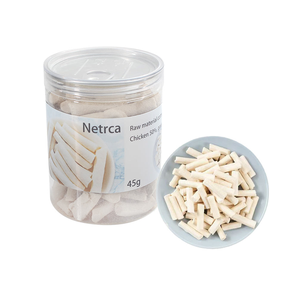 Netrca Pet Goat Milk Stick, Cat Snack Stick, Chicken Freeze Dried Nutrients, Food for Animals to Chew and Eat
