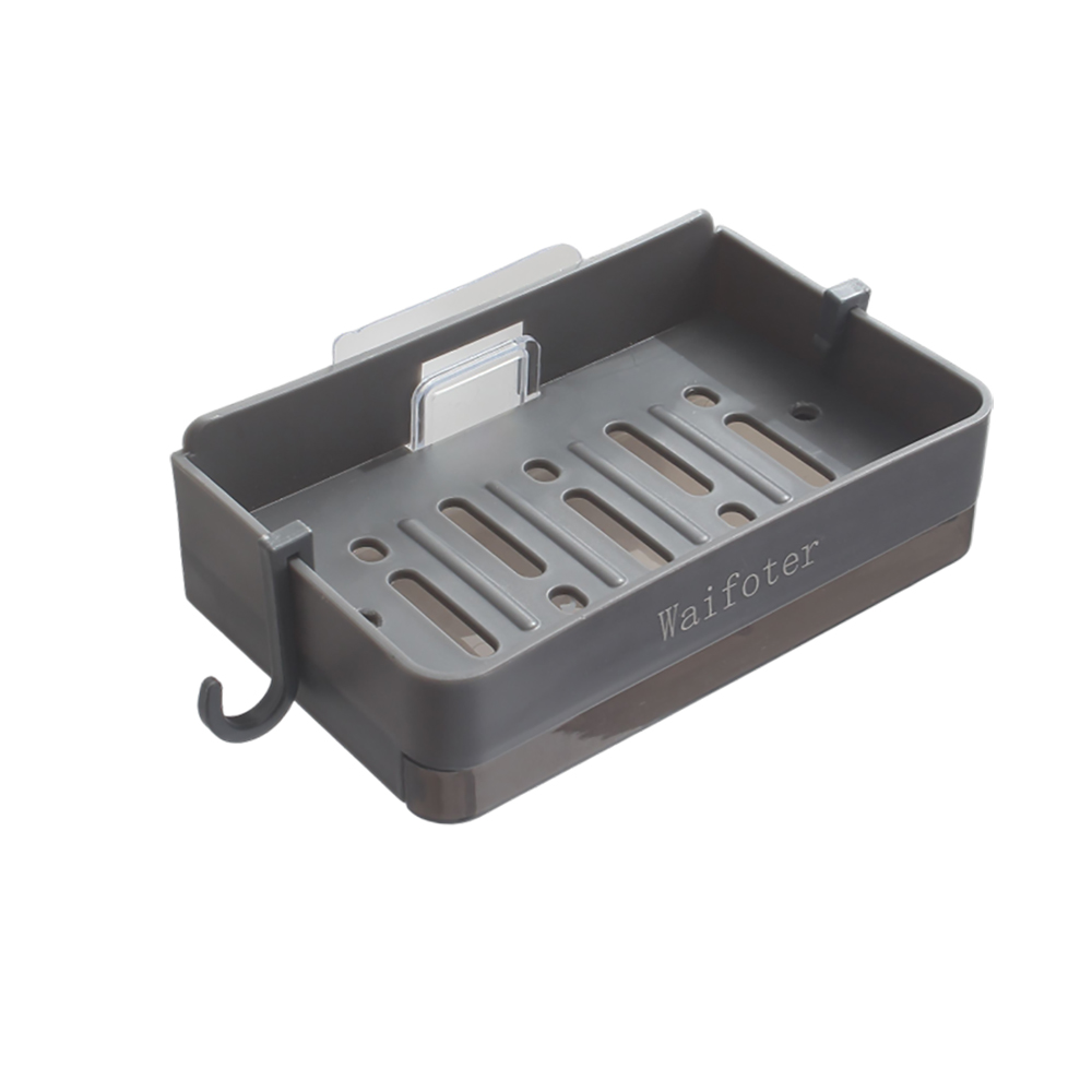Waifoter Soap Box Holder,Soap Adhesive Rack,Household Bathroom Soap Rack, Moisture-Proof and Mildew Proof
