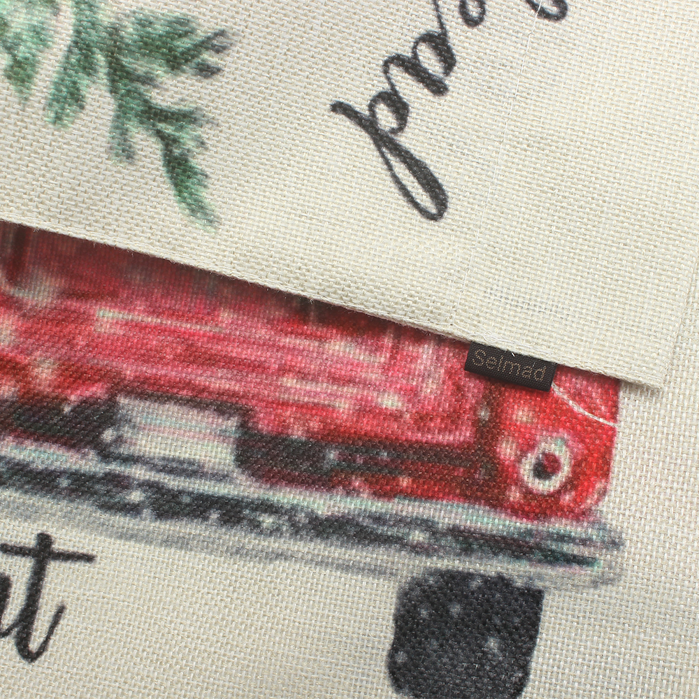 Selmad Brocade Flags,40x50cm Banner Outdoor Camping Tent Atmosphere Hanging Flag Rectangular Linen Flag