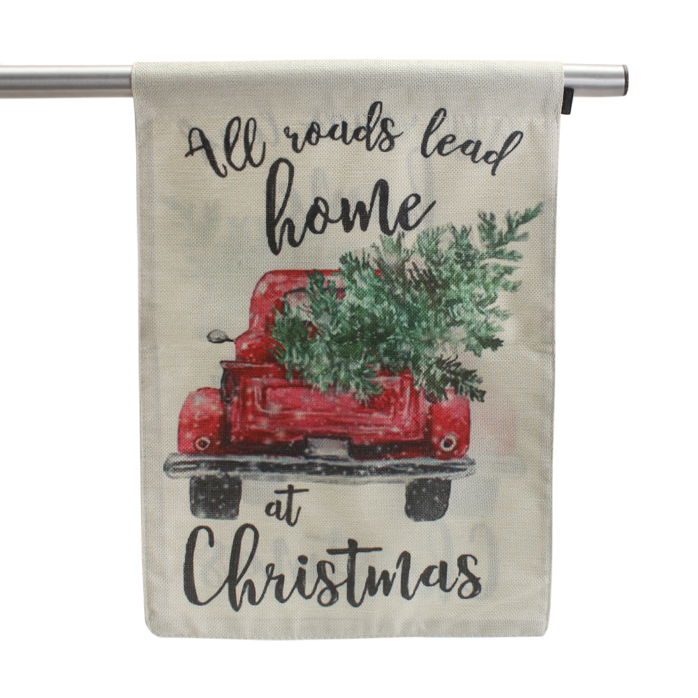 Selmad Brocade Flags,40x50cm Banner Outdoor Camping Tent Atmosphere Hanging Flag Rectangular Linen Flag