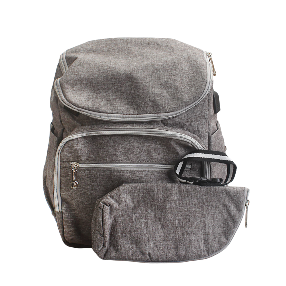 Mootygy Backpack,30L Outdoor Travel Backpack, Diaper Bag Waterproof Backpack for Dad Mom (Grey)