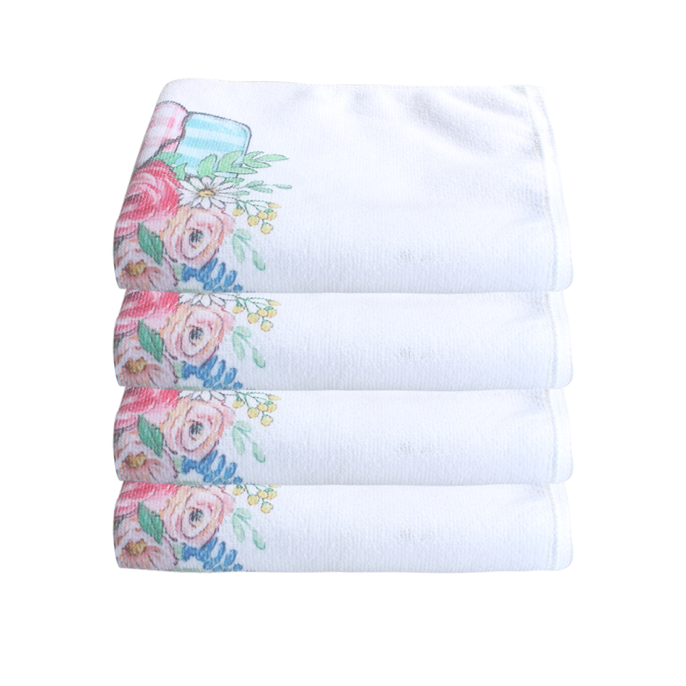 Nizomm Textile towels, 100% Cotton Towels,Super Soft & Absorbent Towels for Home & Spa& Bathroom &Gym,4 Pack 15 x 25 Inches