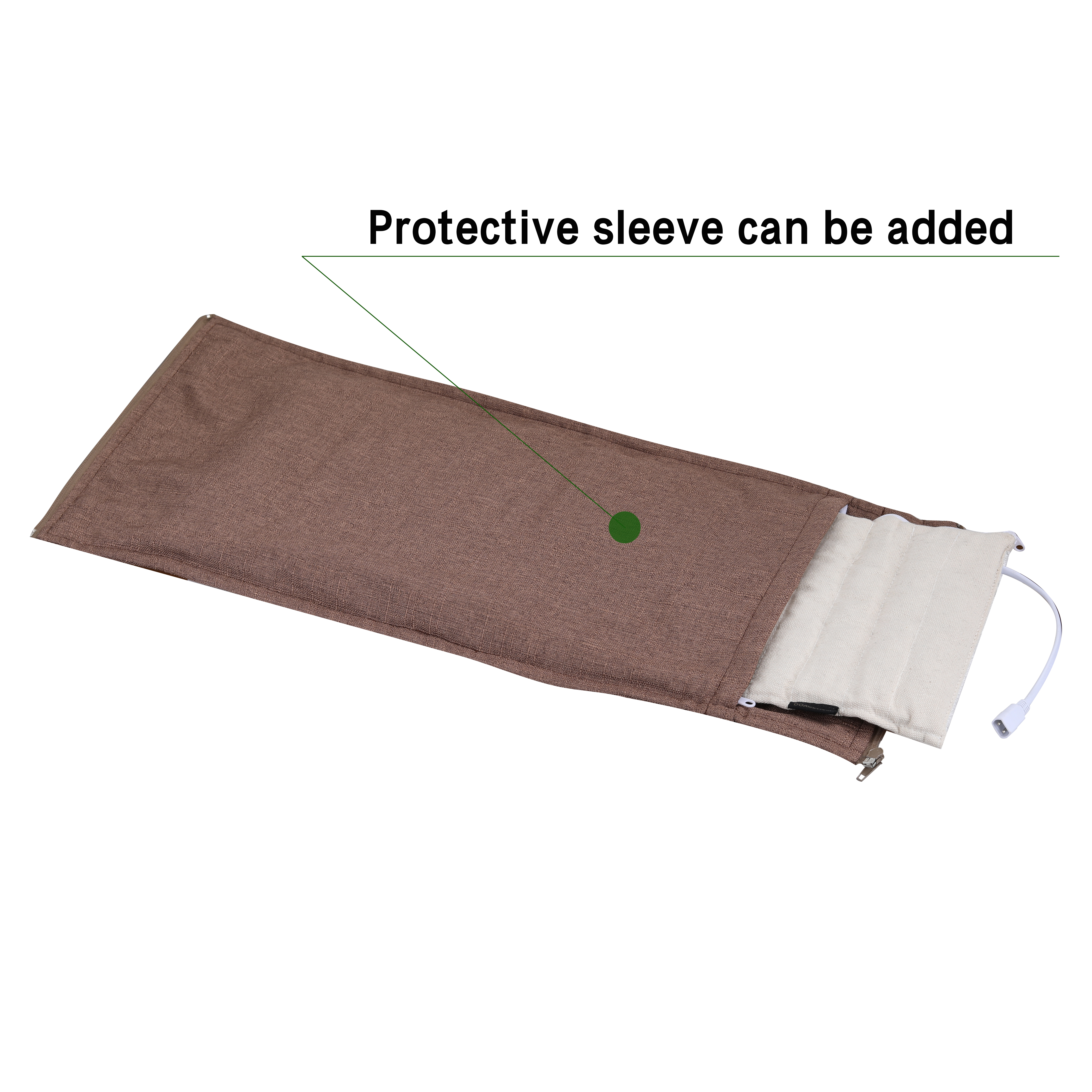 DOACEWear Electric Heating Pad Crude Salt Soothing body (white, excluding case)