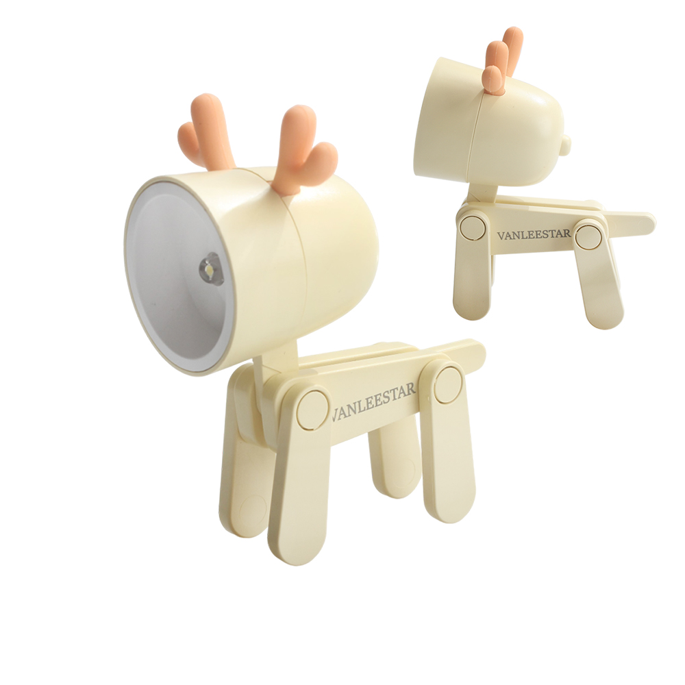 VANLEESTAR Battery Powered Night Light Desktop Ornament Light Mini Elk Night Light VANLEESTAR Battery Powered Night Light Desktop Ornament Light Mini Elk Night Light