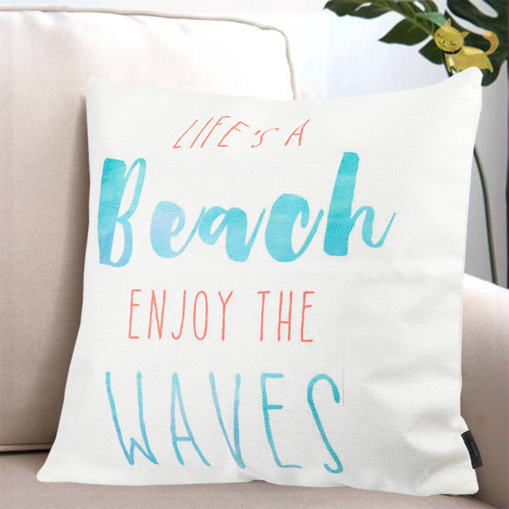 Livcoz Pillow shams 18"x18" Set of 2, Linen Decorative Square pillow shams.