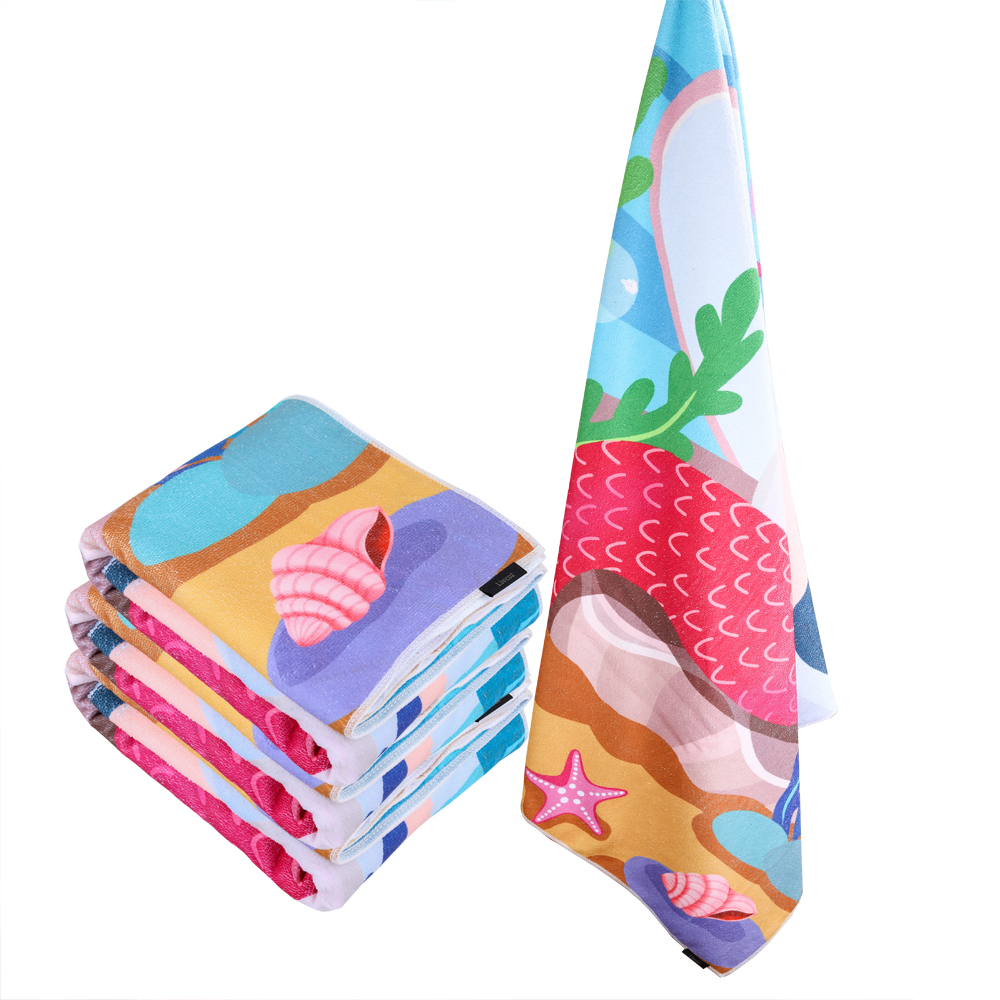 Livcoz Bath Towels, Mermaid Microfiber Bath Towel for Girls - Extra-Large, 100% Cotton, 30 inch x 60 inch.