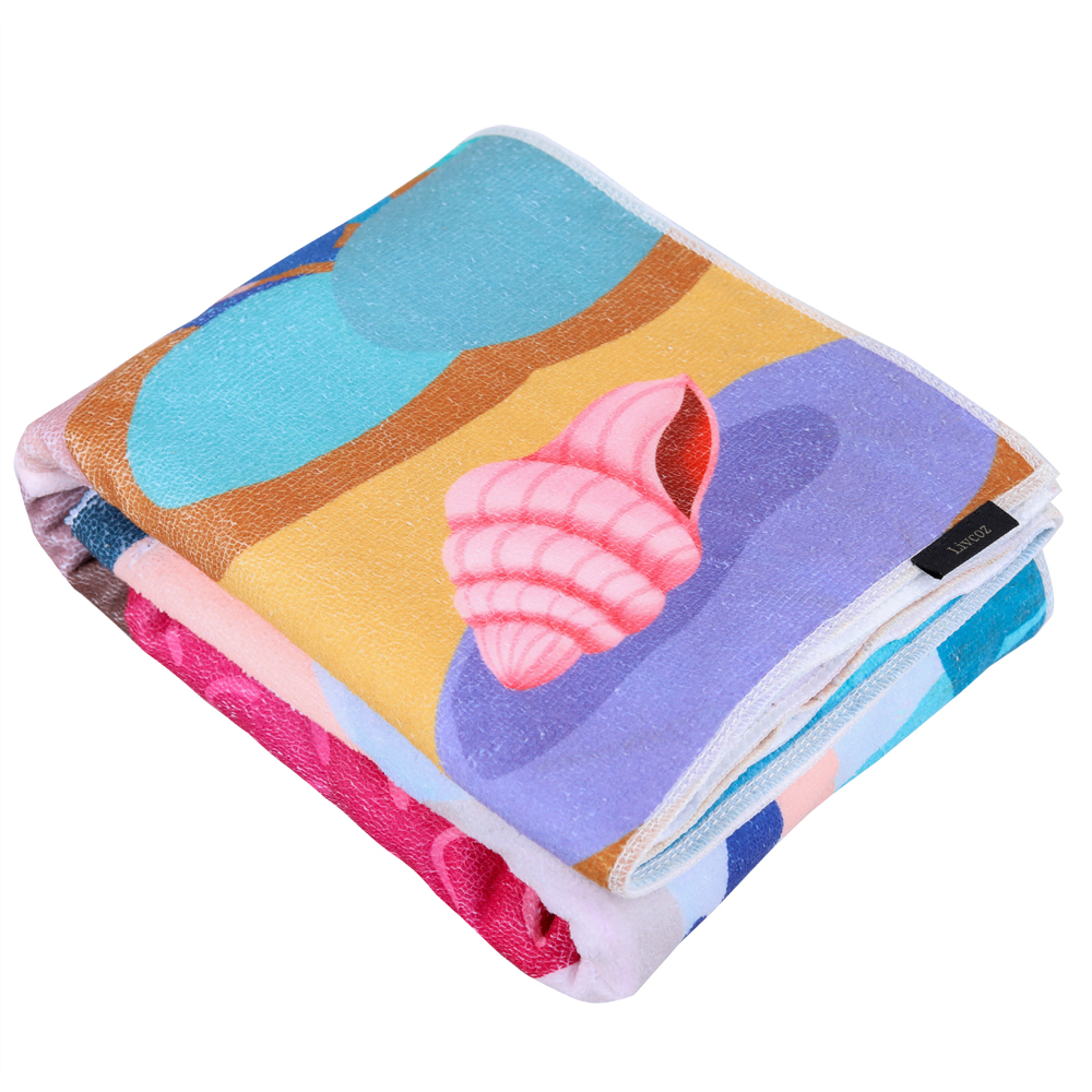 Livcoz Bath Towels, Mermaid Microfiber Bath Towel for Girls - Extra-Large, 100% Cotton, 30 inch x 60 inch.