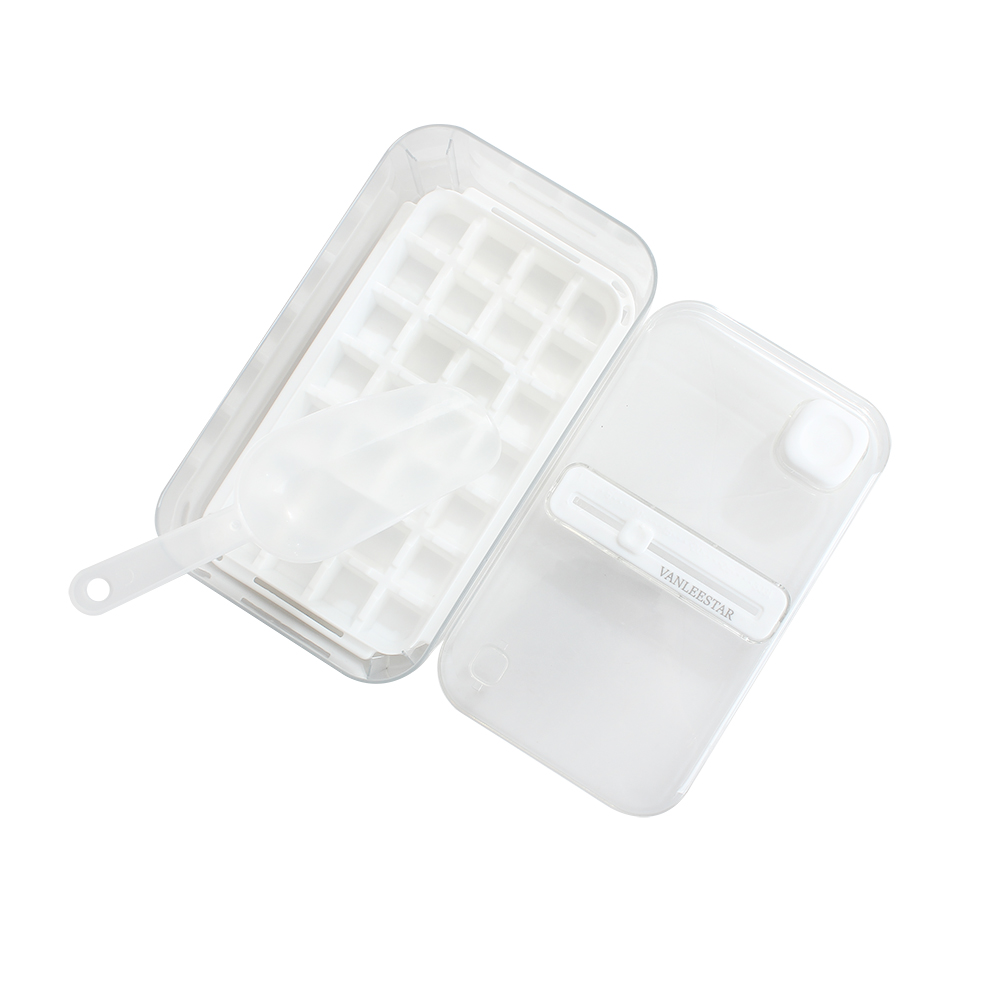 VANLEESTAR Ice Boxes,28 Compartments Homemade Ice Box Mold for Household Food Grade Ice Making Box