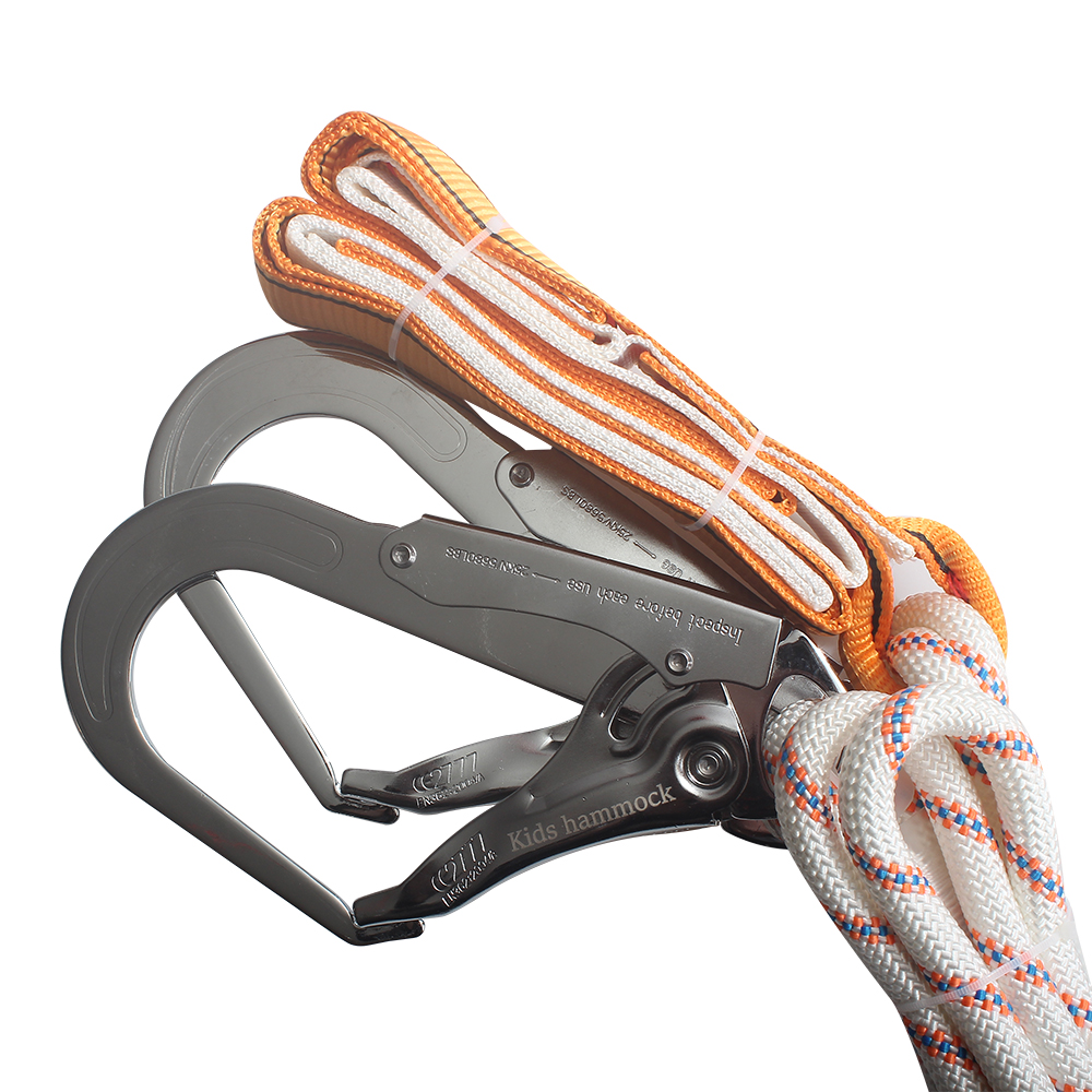 Kids hammock Polyester Roofing Rope,Aerial Work Safety Belt Rope Outdoor Construction Insurance Protective Lanyard,Fall Protection Tree Climbing Line Kit