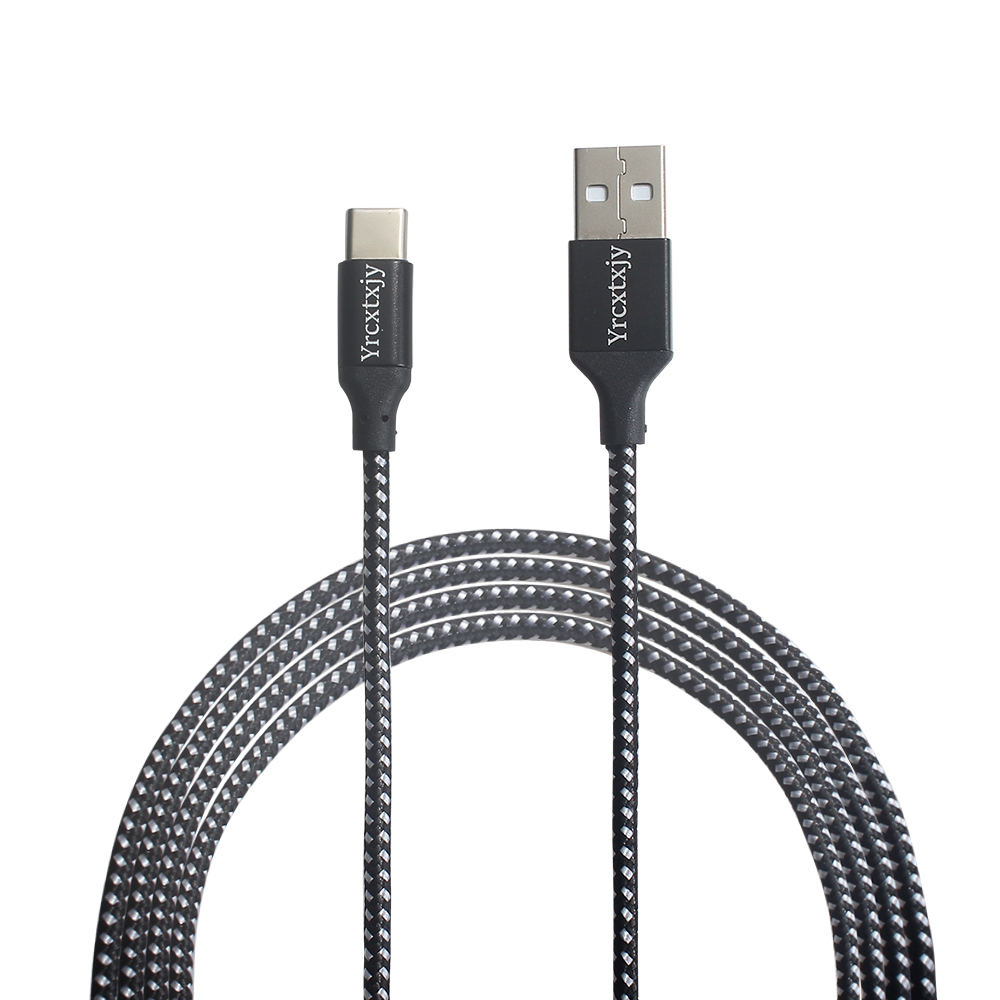 Yrcxtxjy Data Cable, Nylon USB Data Cable,Type-C Interface Universal Data Cable for Mobile Phones,Tablets,2 Pack