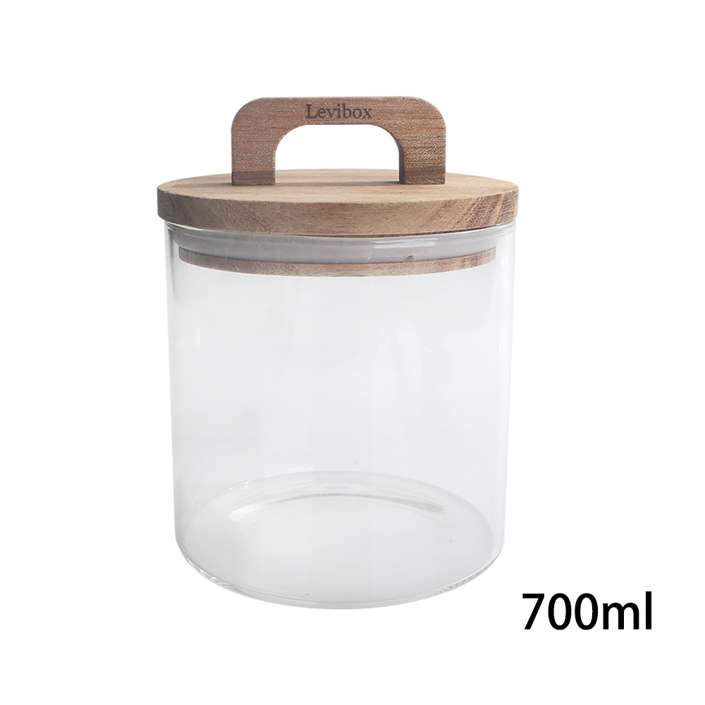 ‌Levibox Kitchen Containers Glass Jar with Lid Sealed Jar Food Grade Transparent Tea Jar Grain Jar