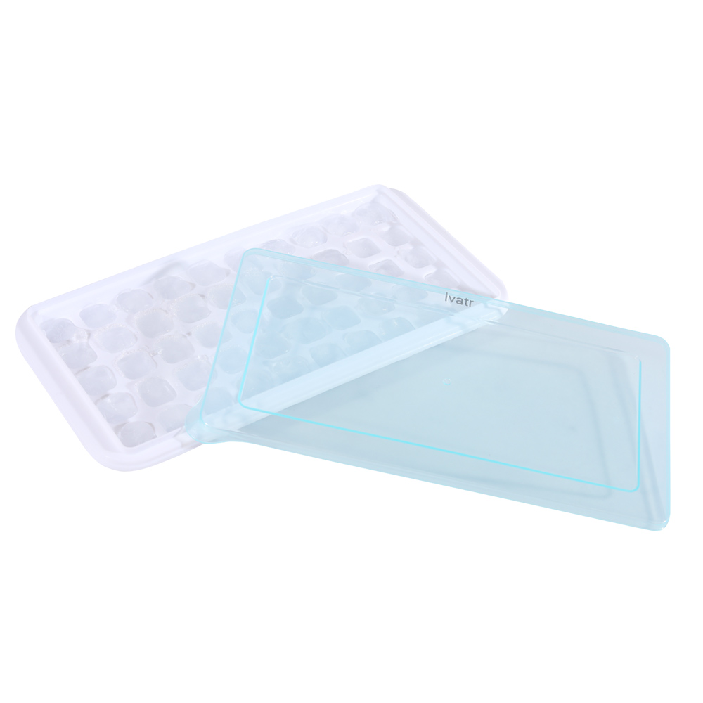 lvatr 50 Grid Ice cube mould With Lid, Kitchen Square Shape Ice Cube Food Tray.