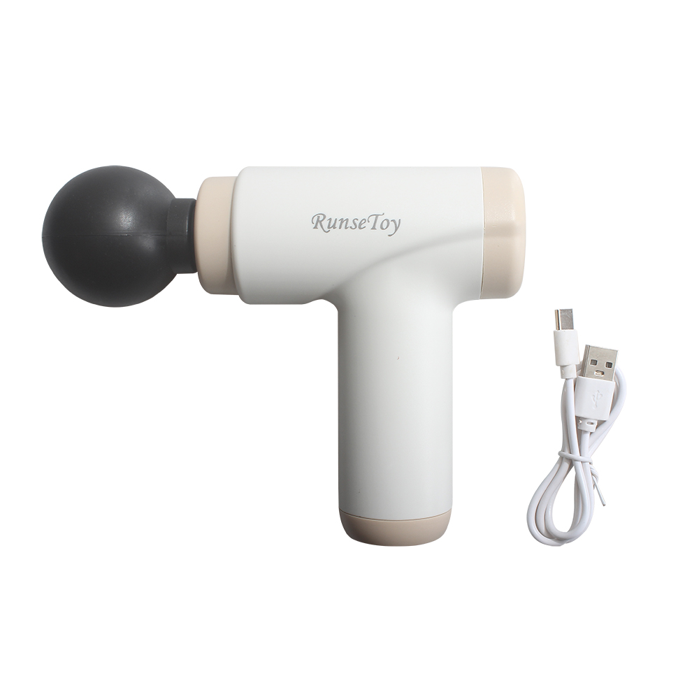 RUNSETOY Mini Fascia Massage Gun,USB Charge Body Muscle Relaxation Massager