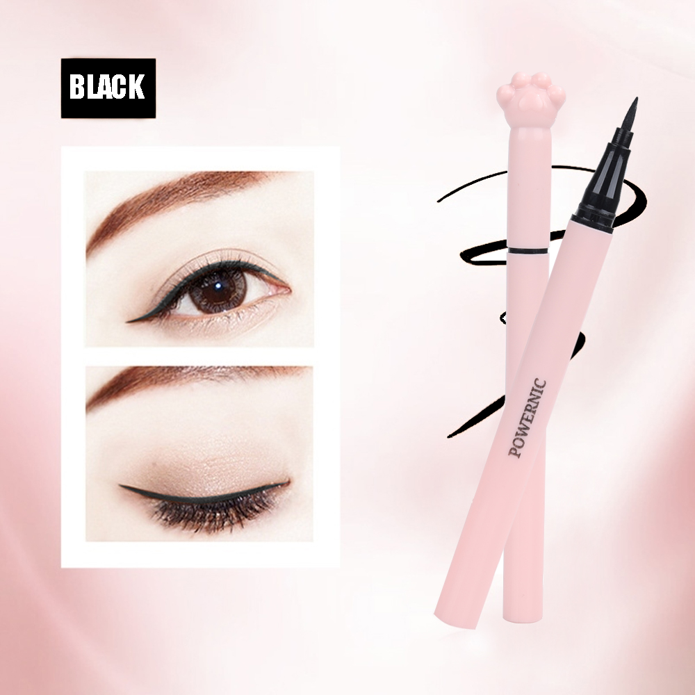 POWERNIC Eyeliner Pencils,Professional Waterproof Long Lasting Liquid Eyeliner Makeup Tools, Black.