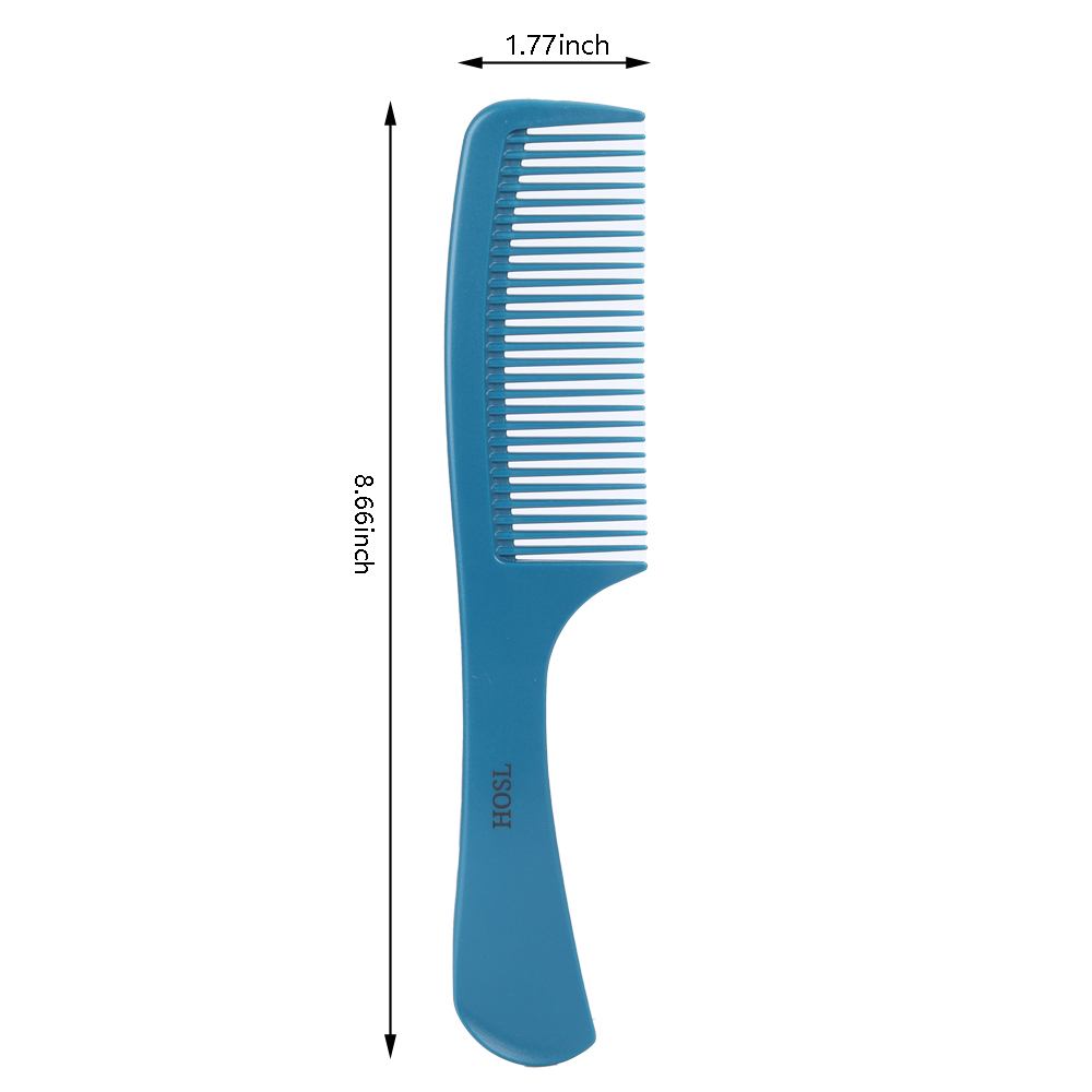 HOSL Classic Styling Essential Compact Comb with Handle（blue）.