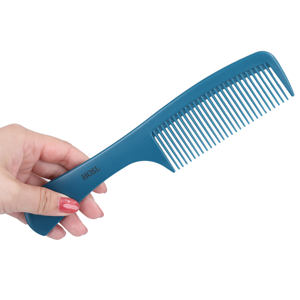HOSL Classic Styling Essential Compact Comb with Handle（blue）.