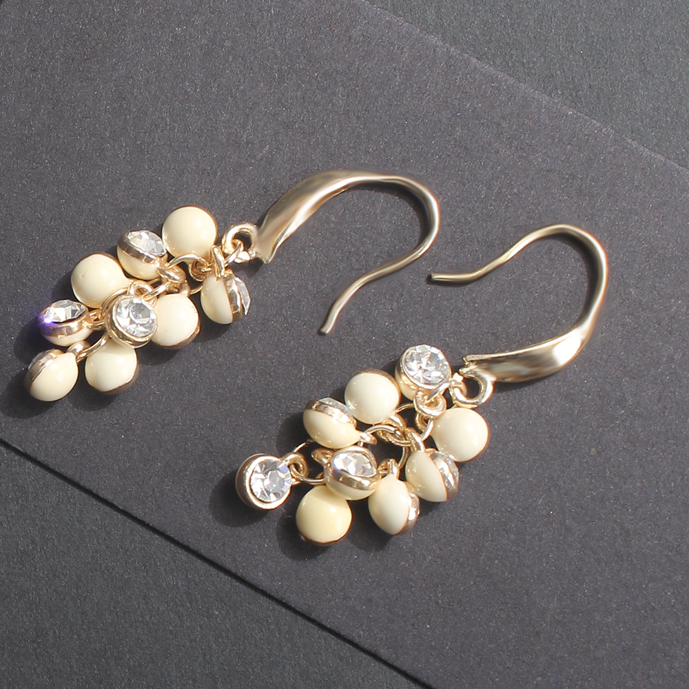 Tanpell New Tassel Grape String Zircon Earrings Exquisite Earrings