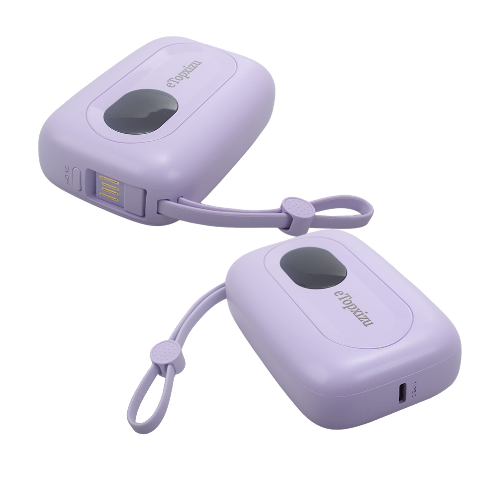 eTopxizu Battery Charging Device Power Bank 3600mAh Super Fast Charging Mini Compact and Convenient to Carry ﻿