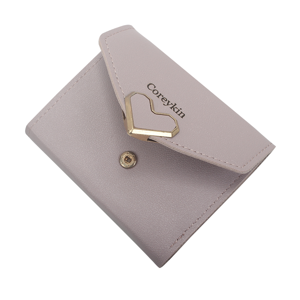 Coreykin Purses and Wallets,Ladies' Wallet,Wallet Holder,Foldable PU Wallet,Mini and Convenient To Carry, With ID Window