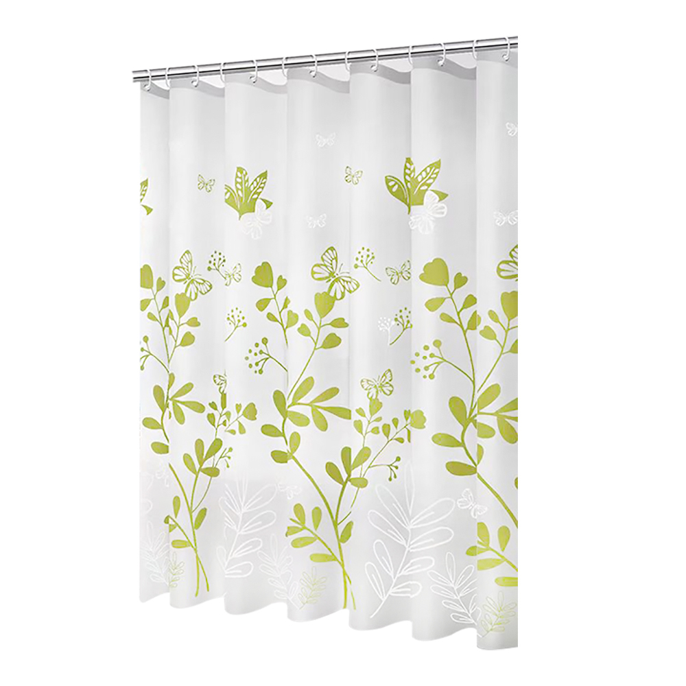 ESON HOME Shower curtains of plastic, PEVA Frosted Waterproof Bathroom Curtain Liners with Metal Grommets and 10 Plastic Hooks ﻿
