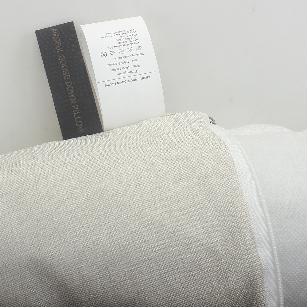 AIKOFUL GOOSE DOWN PILLOW 12x18 inch Throw Pillows,Sofa Cushion, Lumbar Pillow,Backrest,Nap Pillow