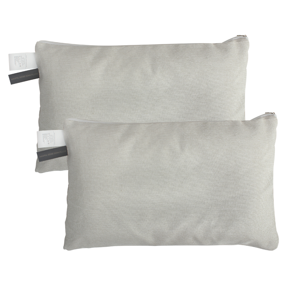 AIKOFUL GOOSE DOWN PILLOW 12x18 inch Throw Pillows,Sofa Cushion, Lumbar Pillow,Backrest,Nap Pillow