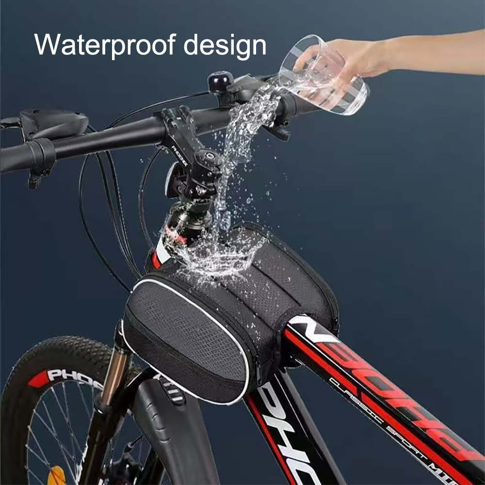 LigRhy Pannier Bags for Bicycles,Cycling Frame Saddle Front Tube Bag Double Side Pouch for Mountain Road Bikes